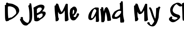 DJB Me and My Shadow font preview